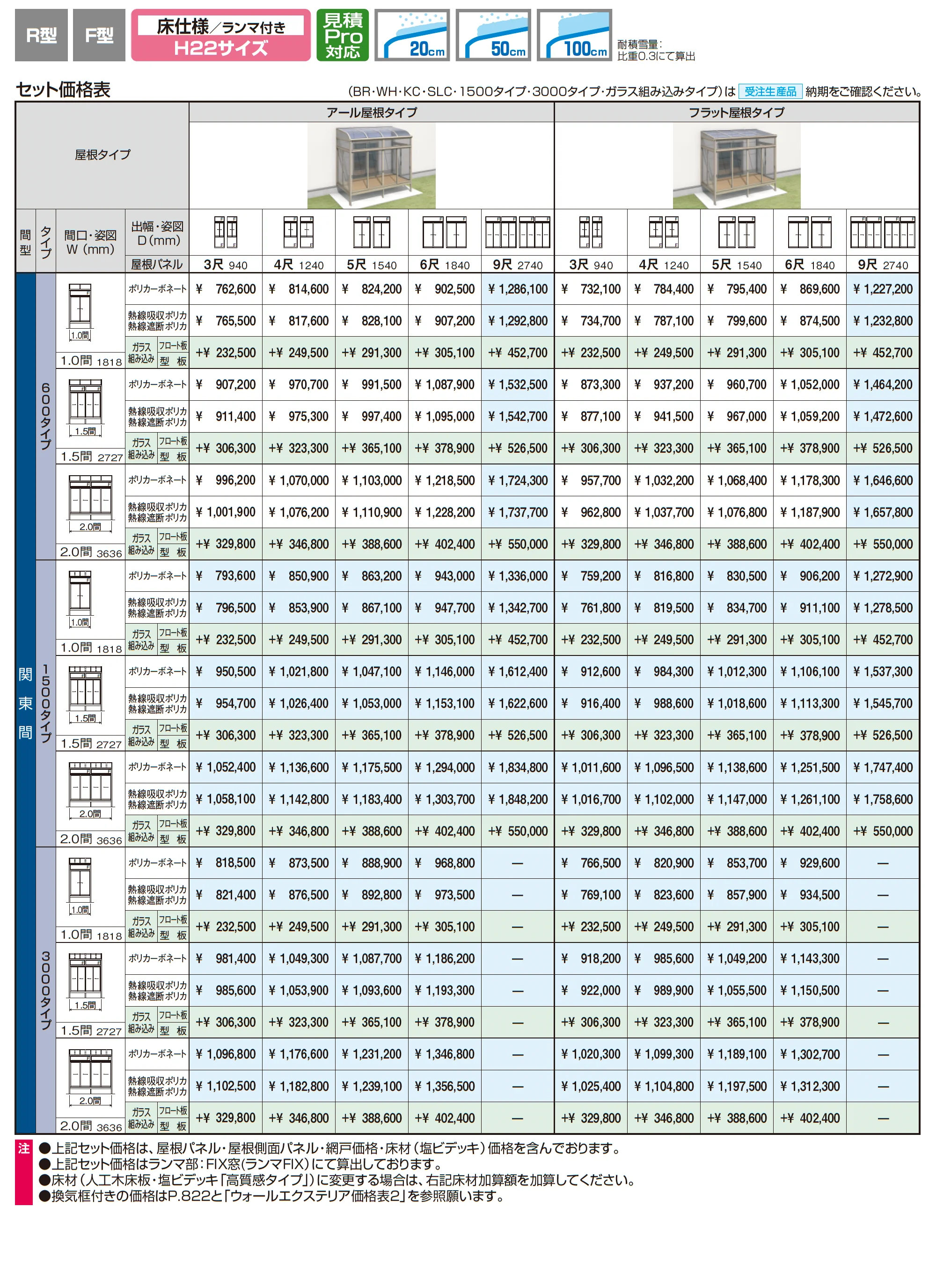 晴れもようwith(床仕様/ランマ付き H22サイズ 関東間)_価格_1