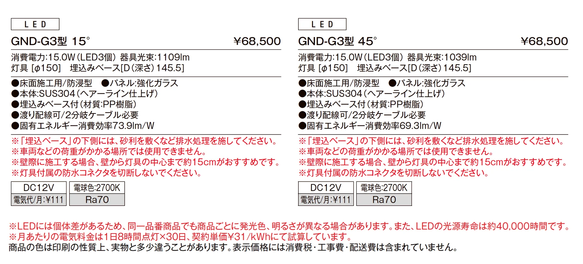 グランドライト GND-G3型_価格_1