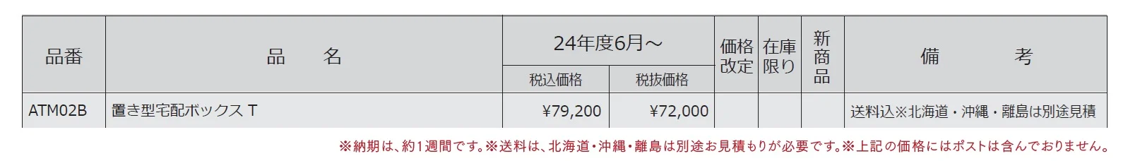 置き型宅配ボックスT【2024年版】_価格_1