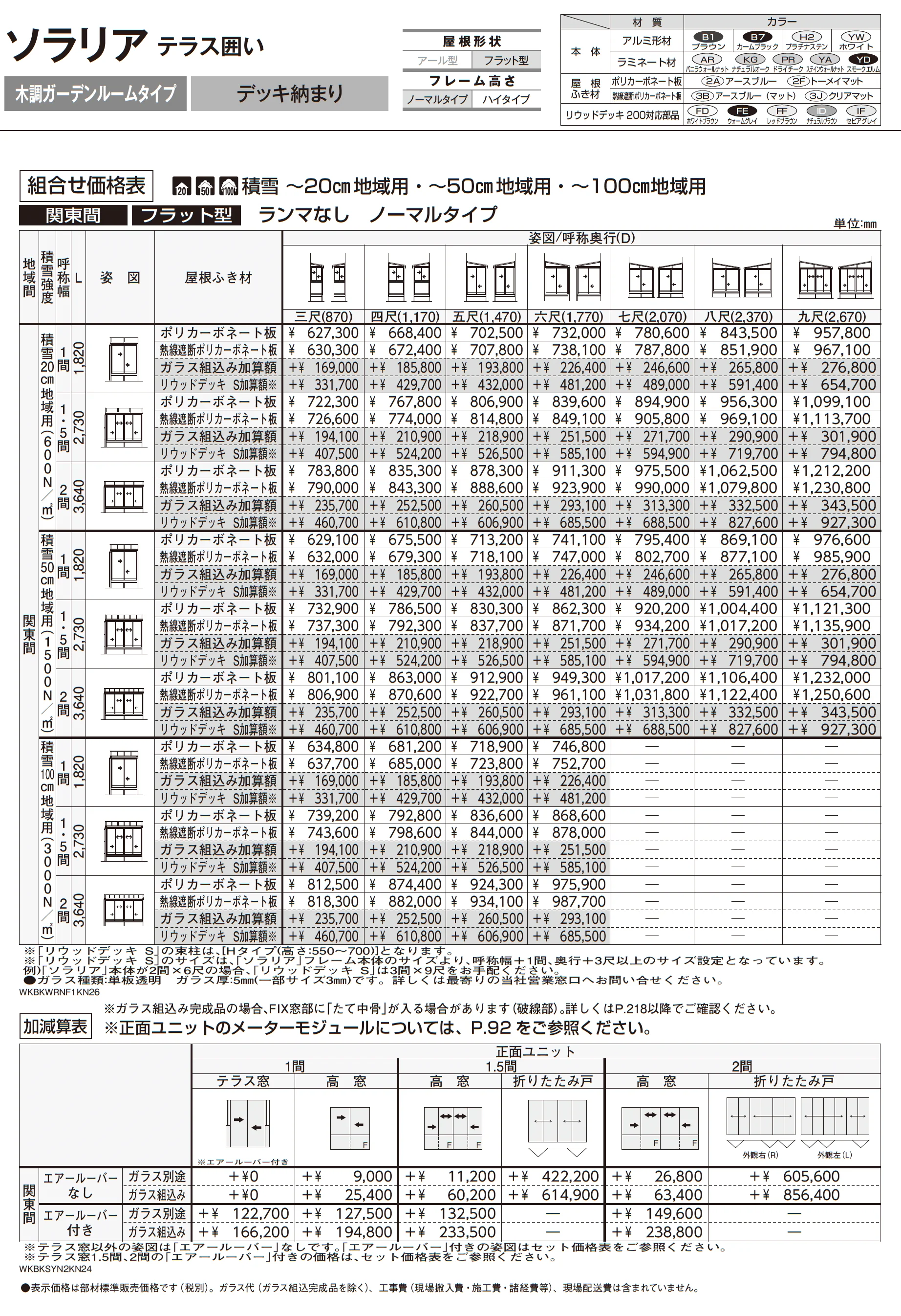 ソラリア テラス囲い 木調ガーデンルームタイプ デッキ納まり_価格_1