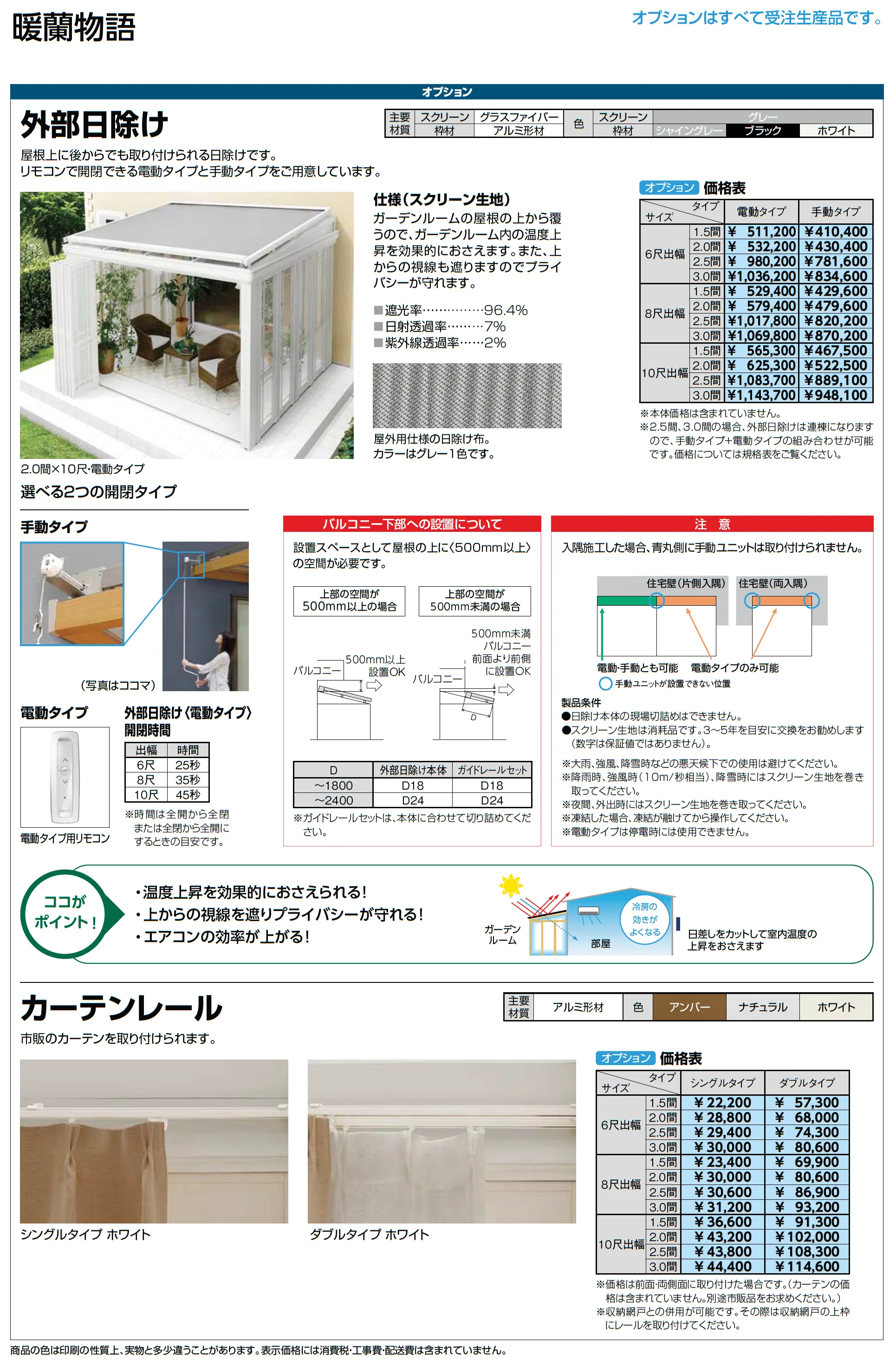 暖蘭物語 〈基本タイプ〉スタイルA(フルガラス仕様)_価格_3