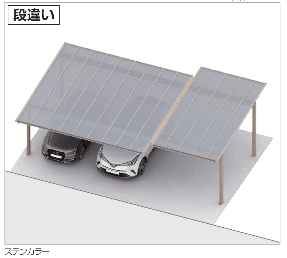 四国化成の「スマートポートR トリプルワイド 間口連結(段違い)【2023年版】」