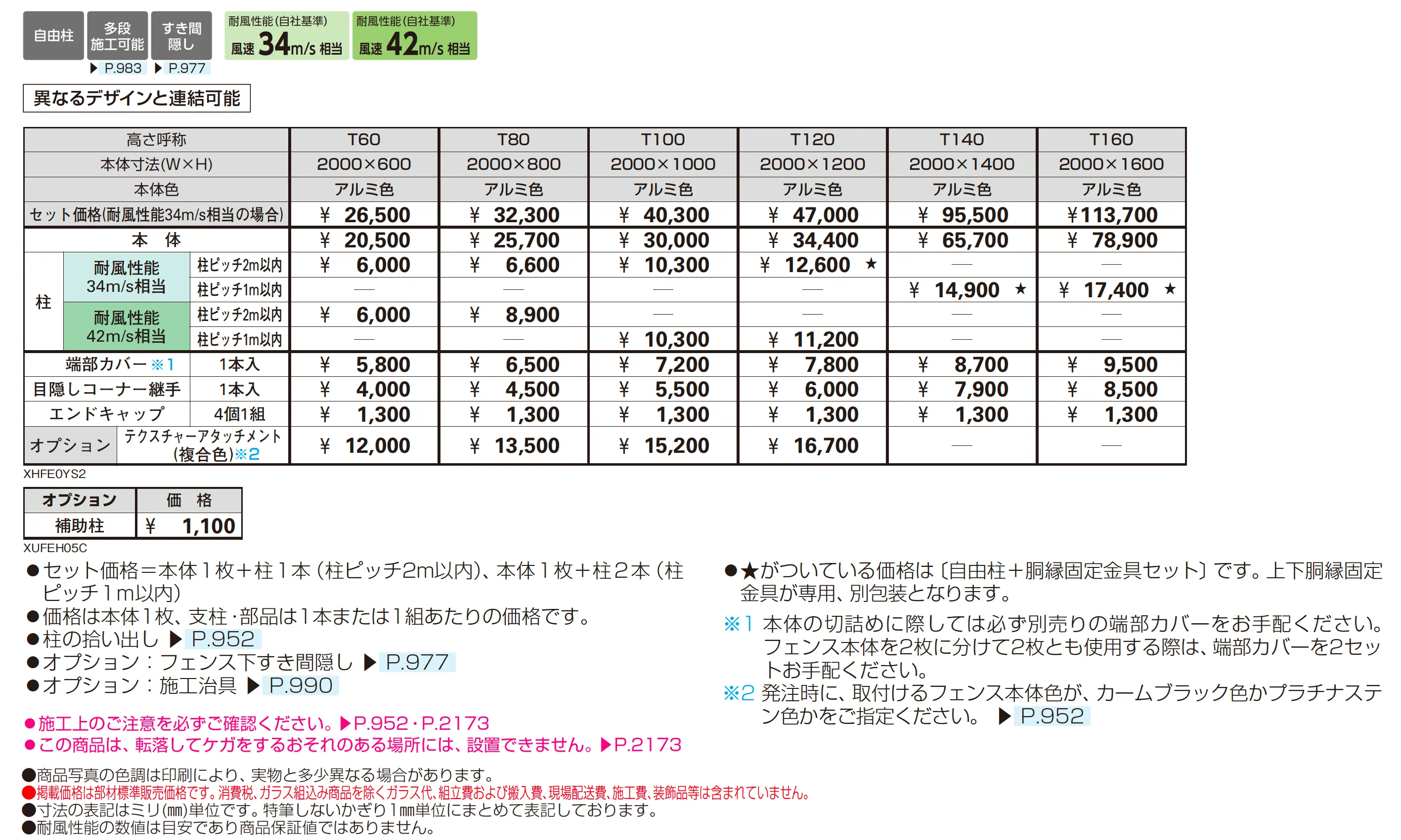 シンプレオ フェンスYS2型_価格_1