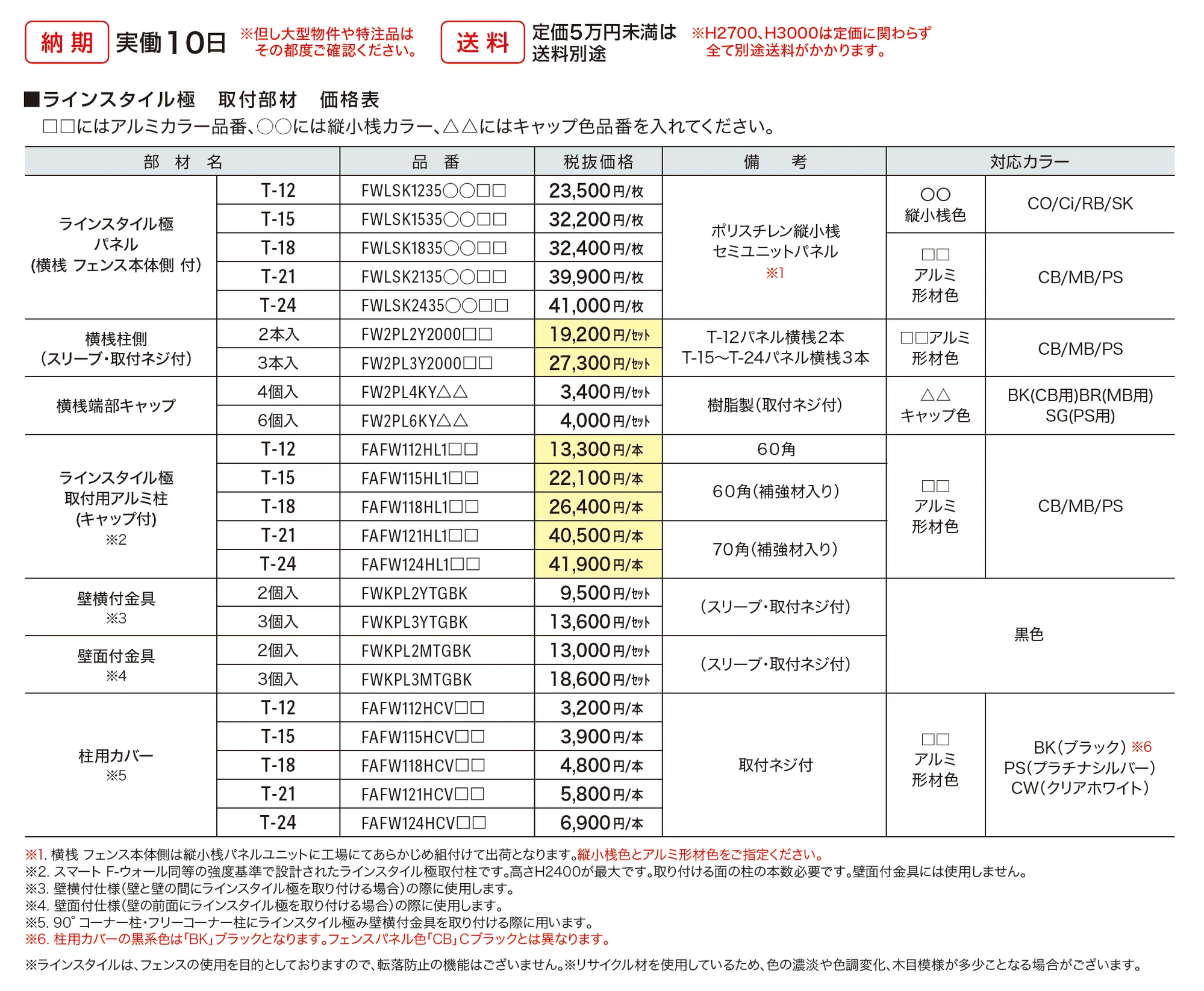 スマートFウォール ラインスタイル極(壁横付仕様・壁面付仕様)_価格_1
