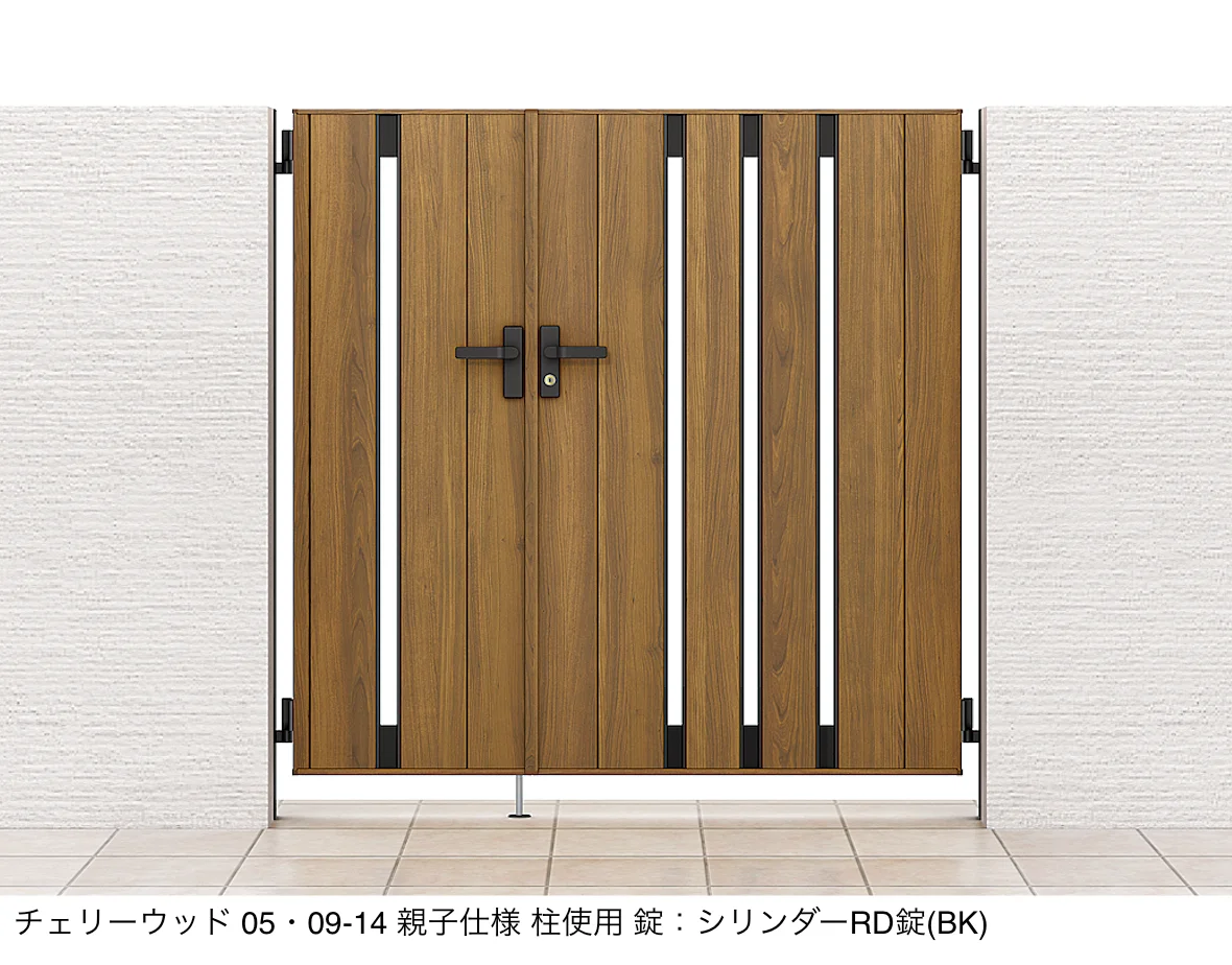 LIXILの「開き門扉AA TS1型(木調)」のサブ画像1
