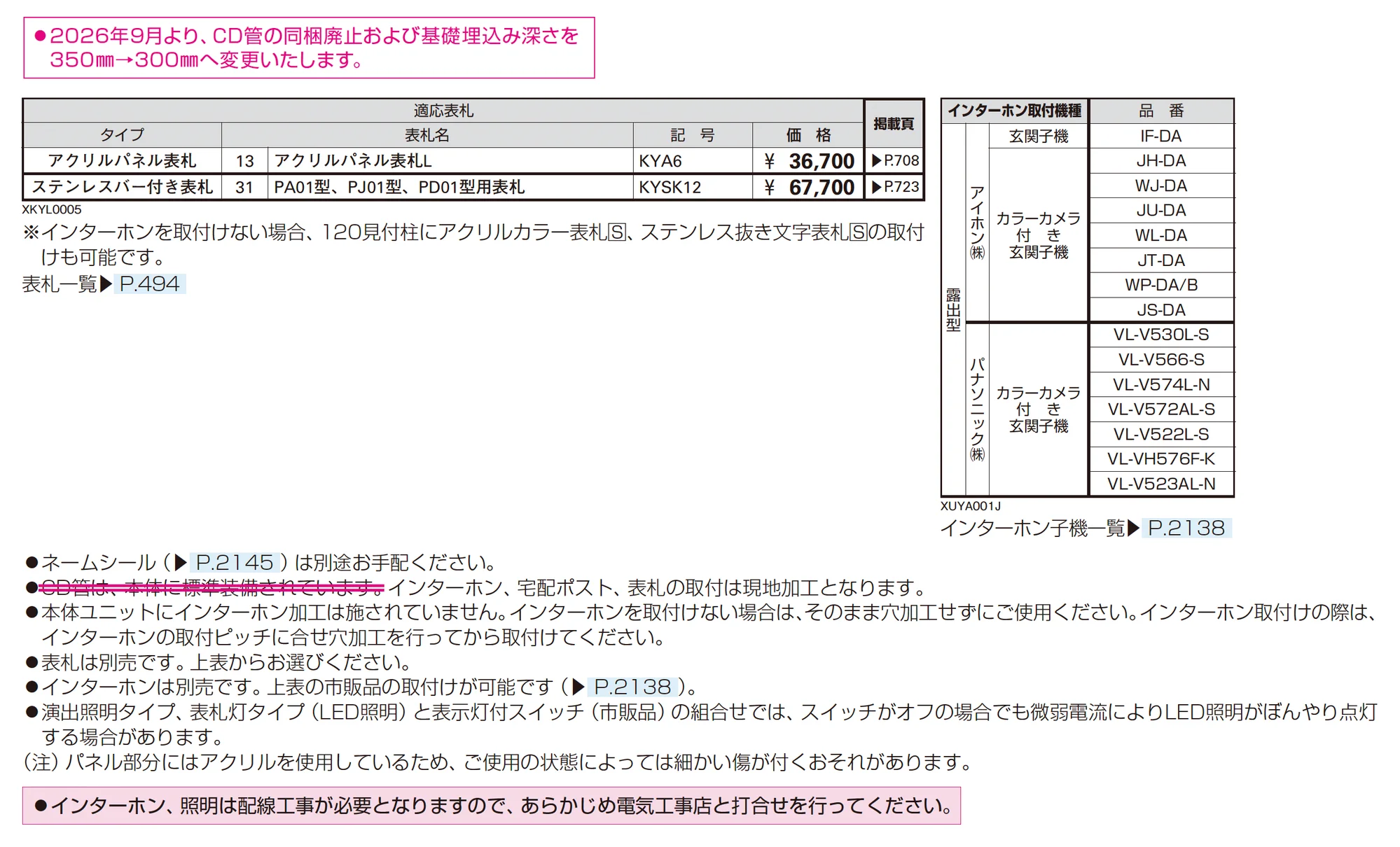 ルシアス ポストユニット PJ01型_価格_2