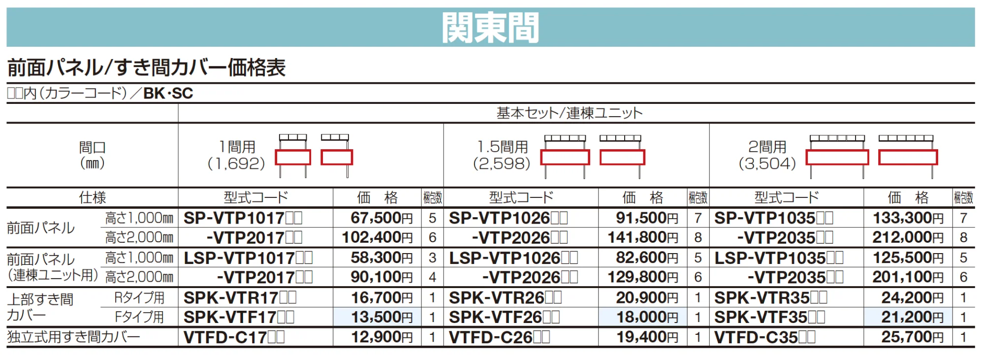 バリューテラス 前面パネル/すき間カバー【2023年版】_価格_1