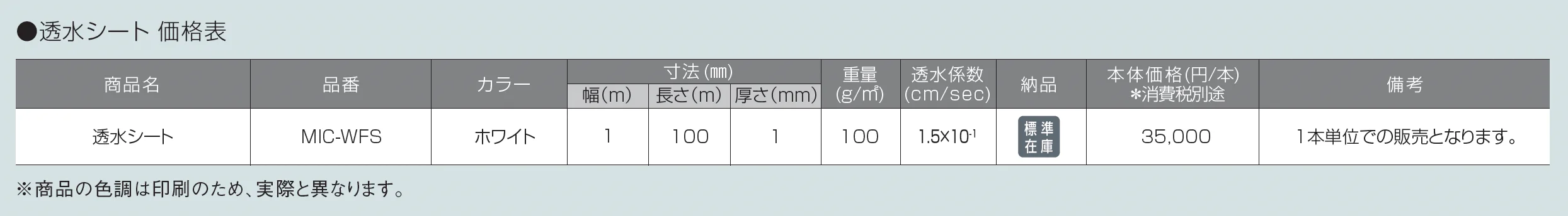 透水シート【2025年版】_価格_1