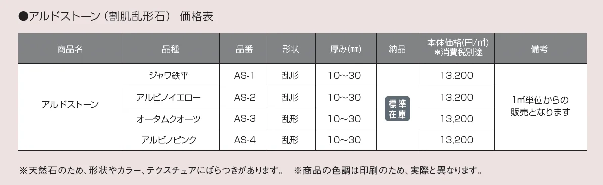 アルドストーン(割肌乱形石)【2025年版】_価格_1