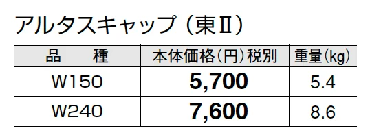 アルタスキャップ【2025年版】_価格_2