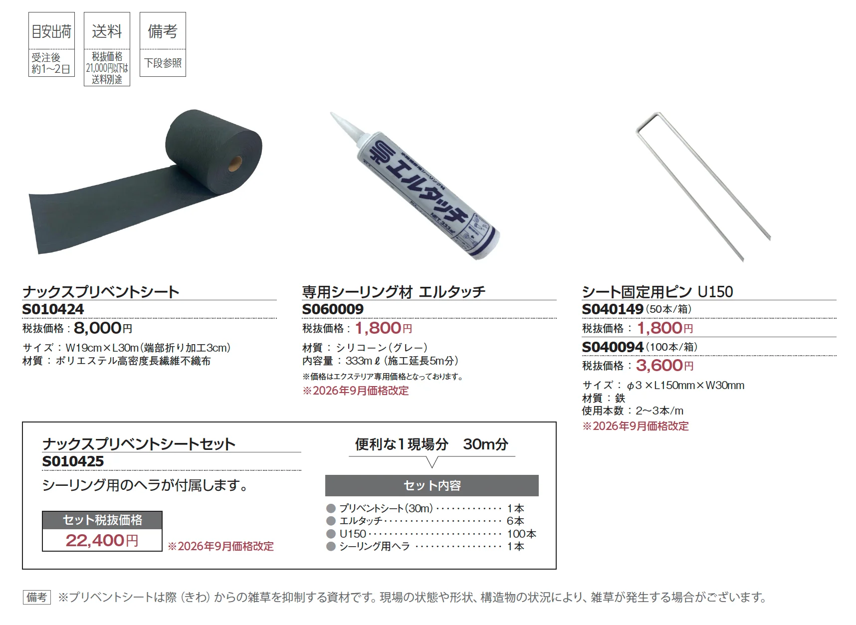 ナックスプリベントシート_価格_1