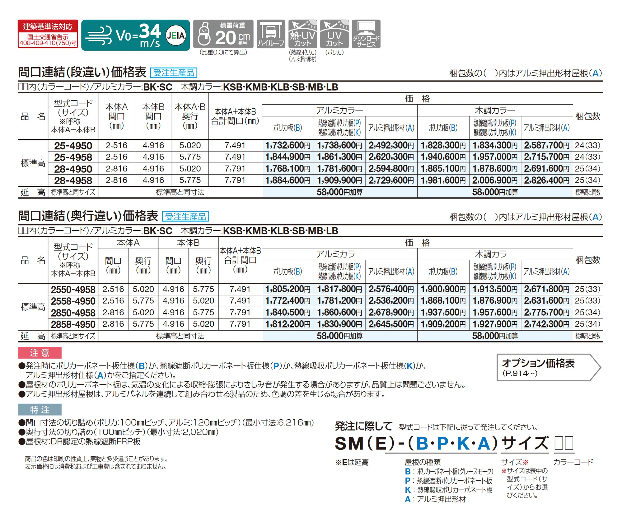 スマートポートR トリプルワイド 間口連結_価格_1