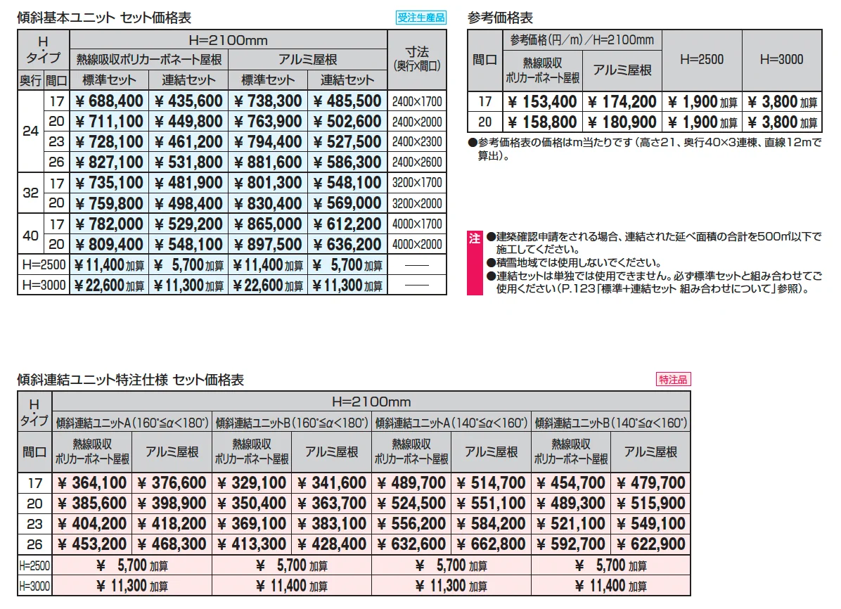 レイロード 一本柱タイプ(偏芯柱) 傾斜基本ユニット【2025年版】_価格_1