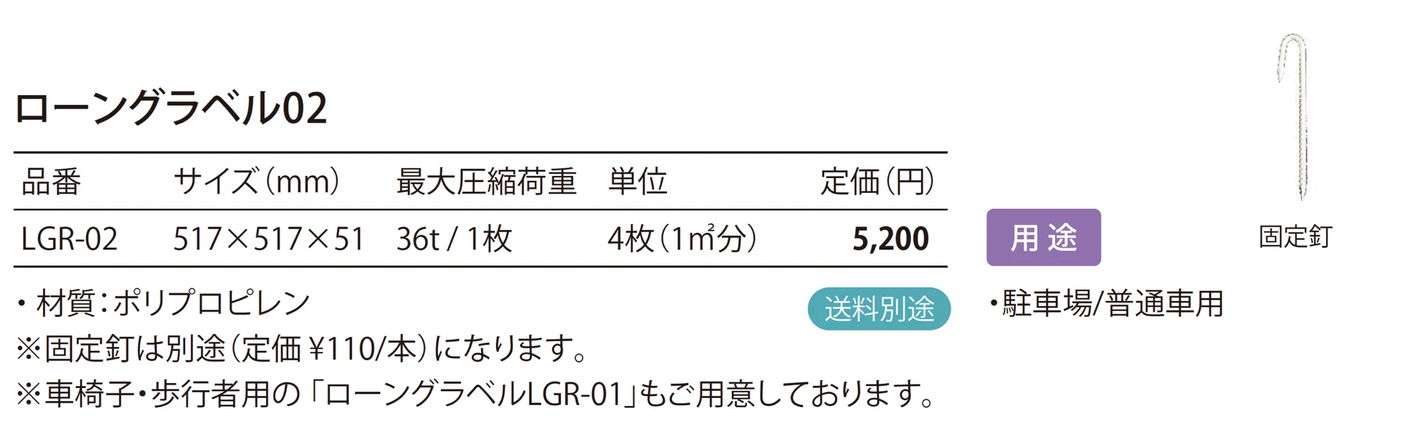 ローングラベル Lawngravel_価格_1