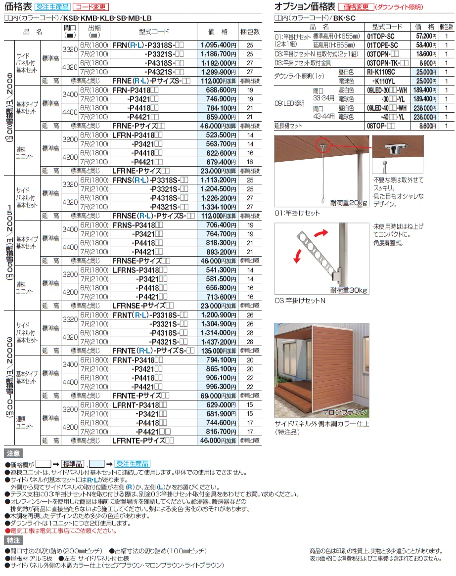 ファンルーフ(壁付式) 基本タイプ【2024年版】_価格_1