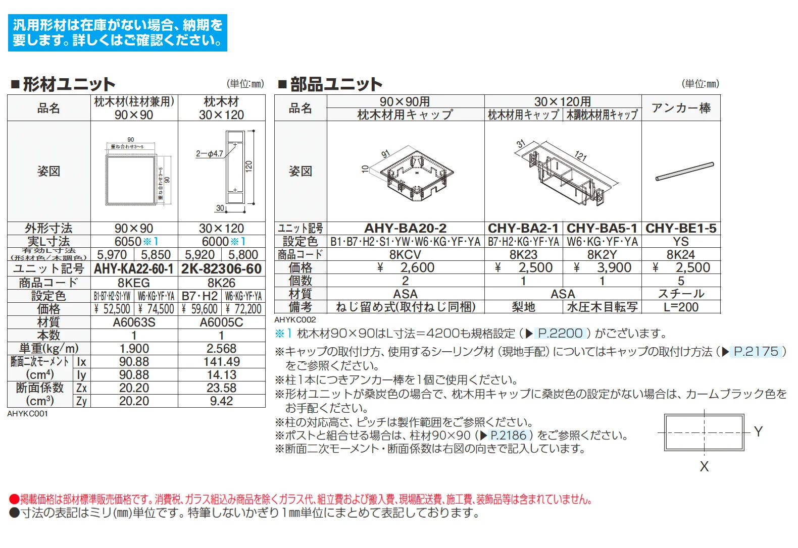 カスタマイズパーツ 枕木材(アルミ形材タイプ)【2025年版】_価格_1