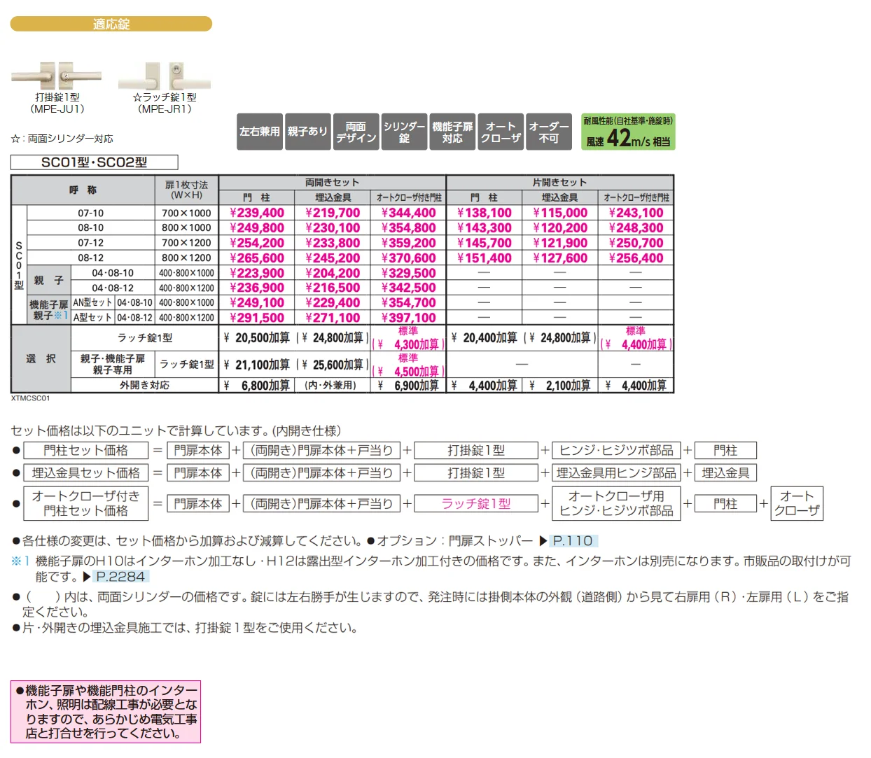 シャローネ 門扉 SC01型【2025年版】_価格_1