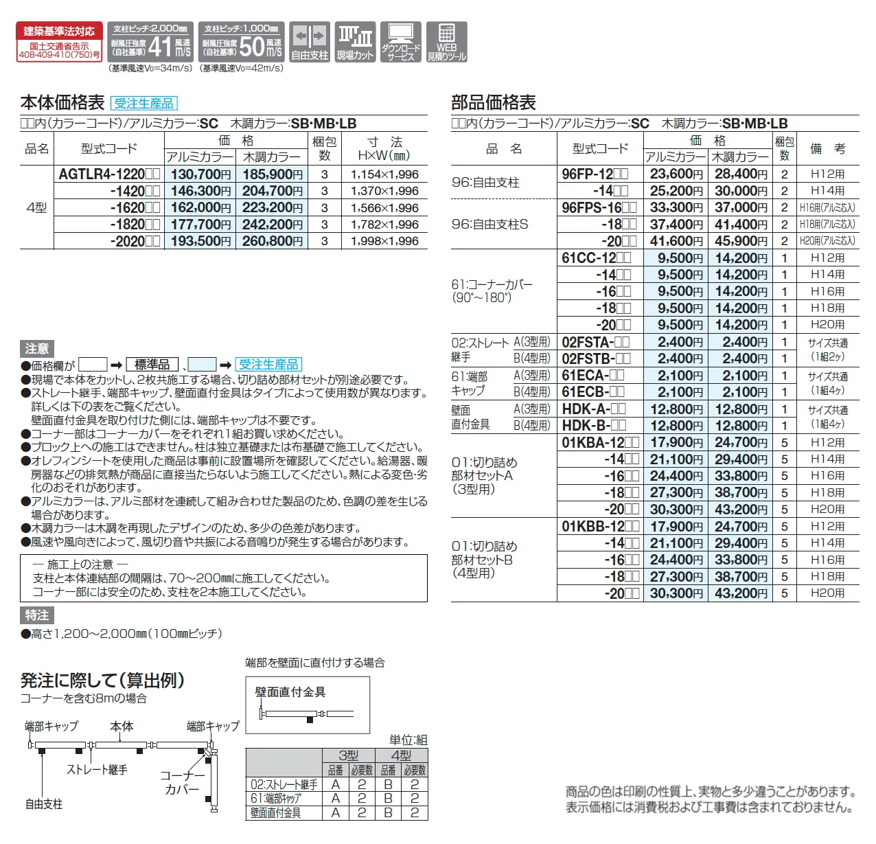 アレグリアフェンスTL4型【2025年版】_価格_1