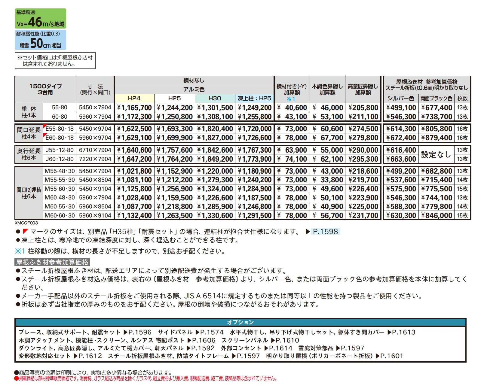 ジーポートPro 1500タイプ 3台用 (単体/間口延長/奥行延長/間口連結)【2025年版】_価格_1