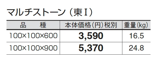 マルチストーン_価格_1