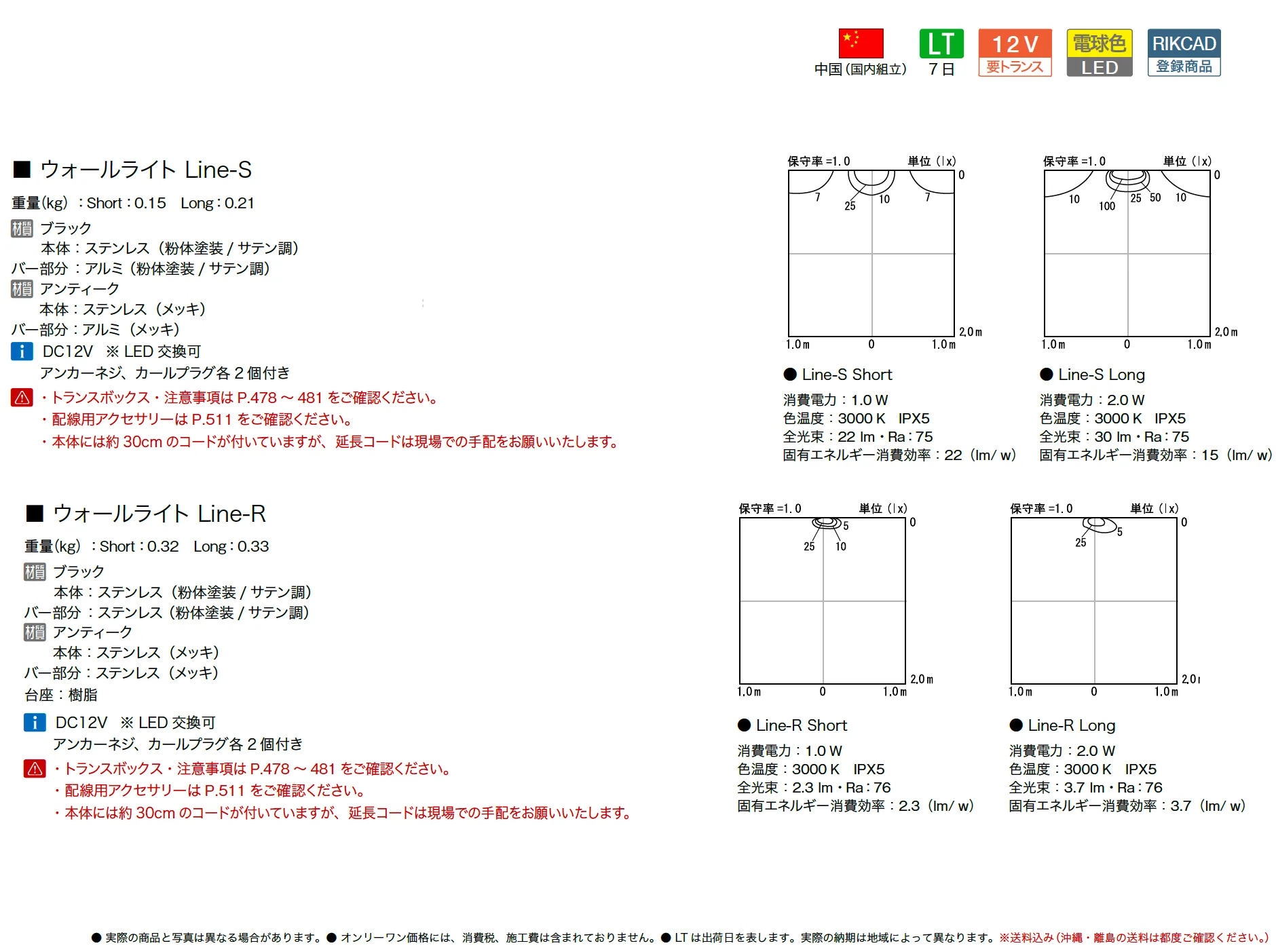 プリモ ウォールライト ライン【2025年版】_価格_1