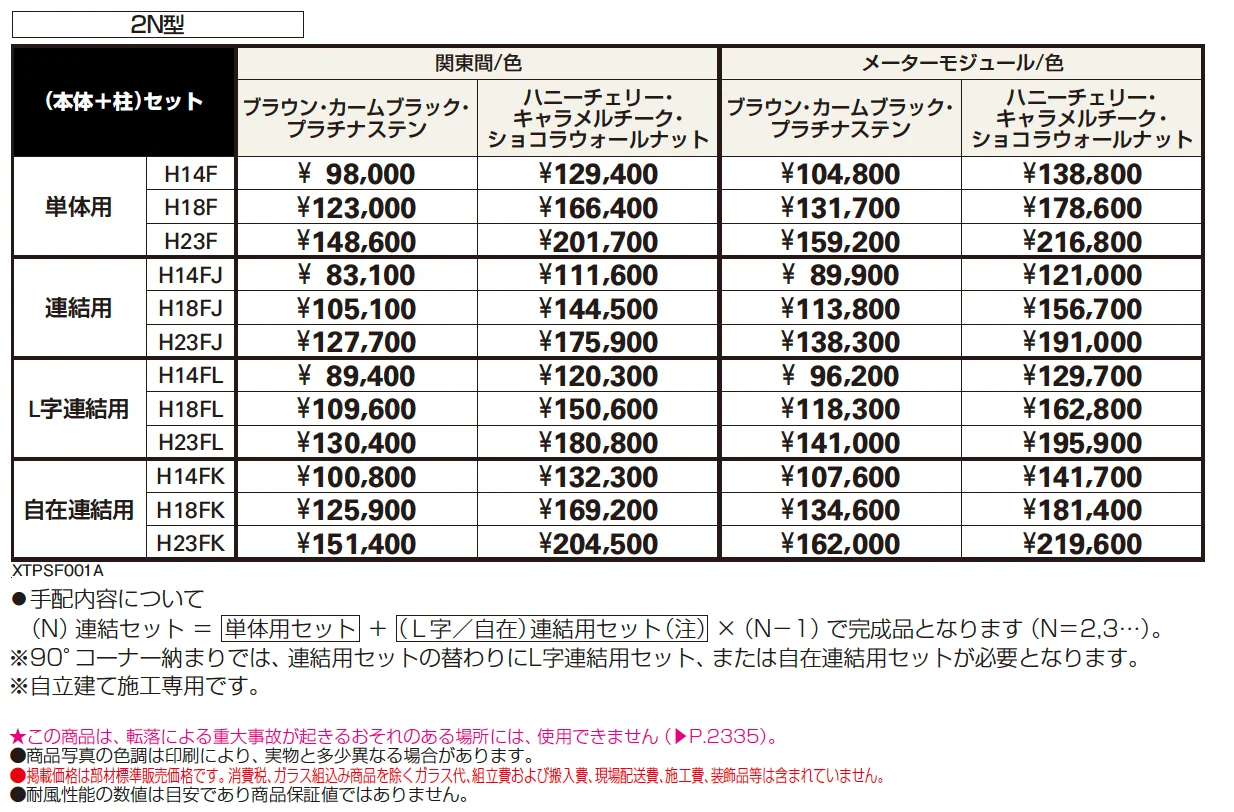 リレーリア フェンス2N型【2024年版】_価格_1