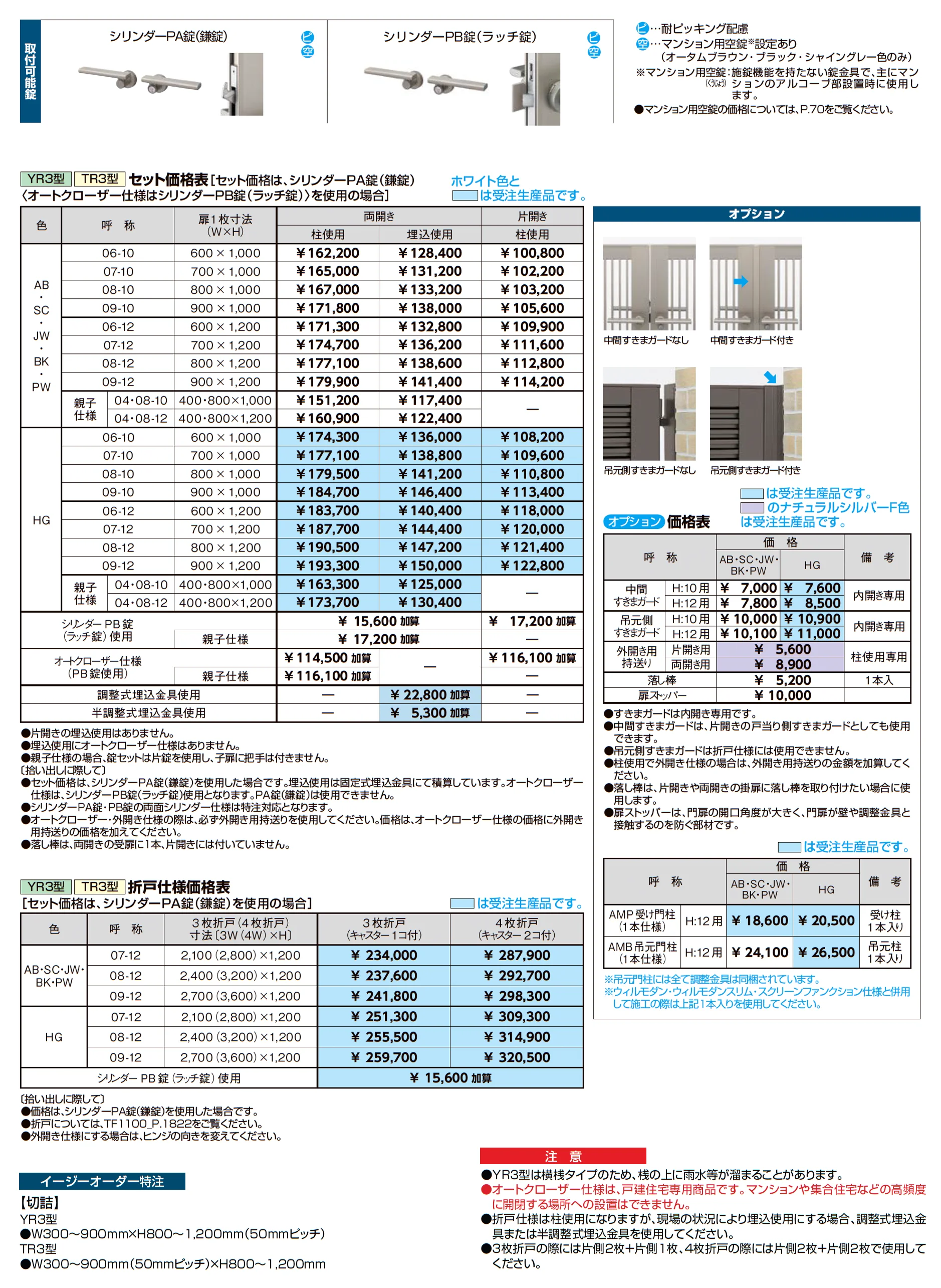 開き門扉AB TR3型_価格_2