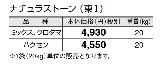 ナチュラストーン【2025年版】_価格_1
