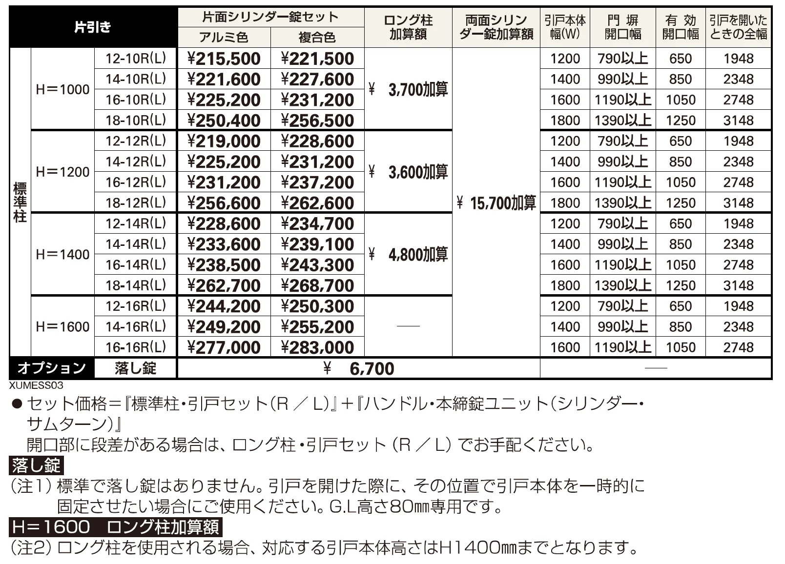 ルシアス スライドS03型【2023年版】_価格_1