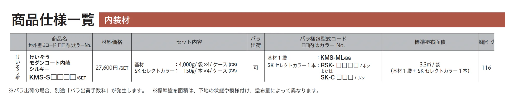 けいそう モダンコート内装 シルキー_価格_2