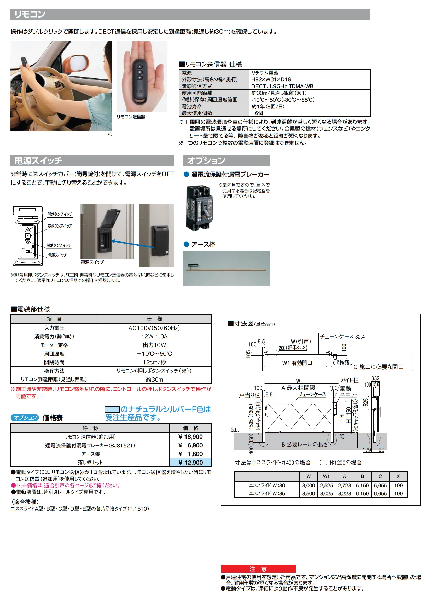 プレミエスゲート シングル KA型_価格_2