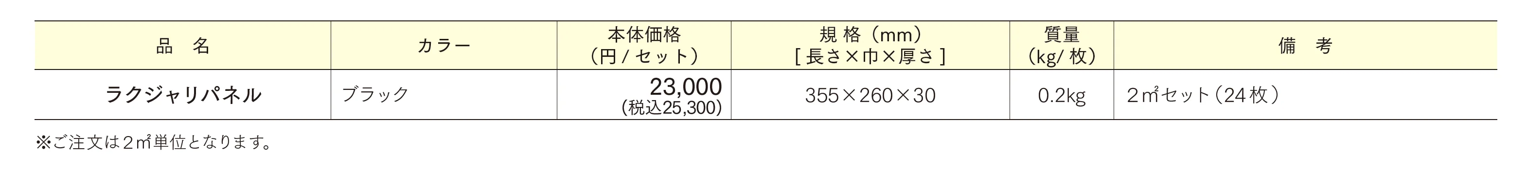 ラクジャリパネル_価格_1