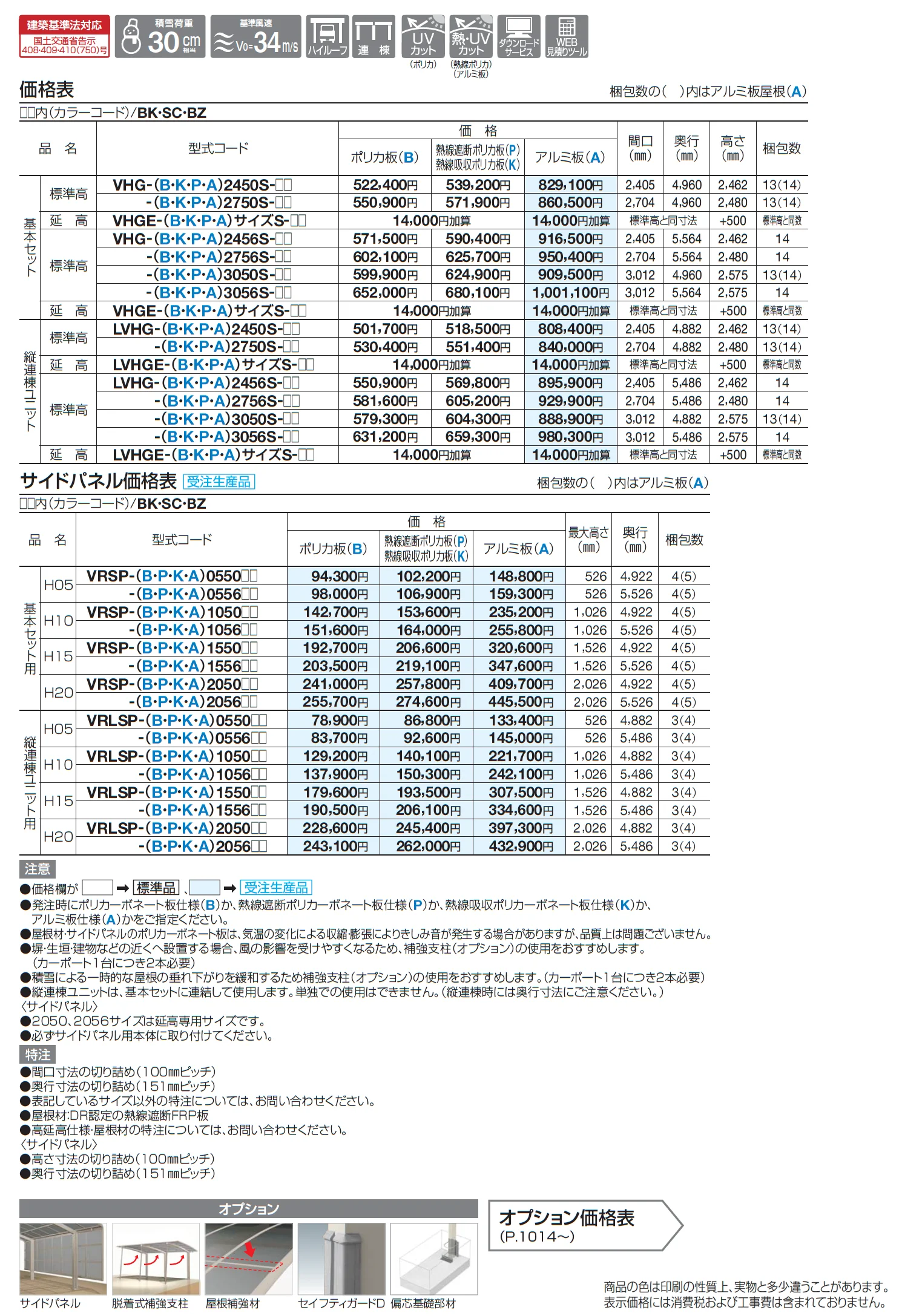 バリューポートHG 900N/㎡仕様(サイドパネル用)【2025年版】_価格_1