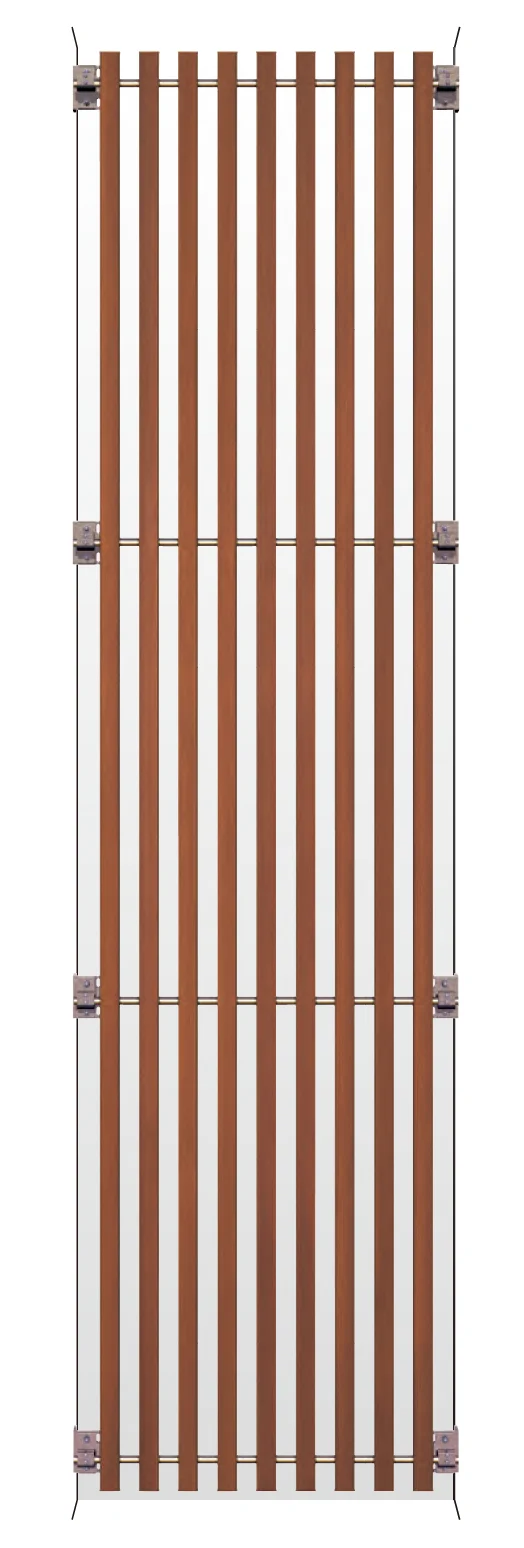 MINOの「ハイブリッド彩木ストライプスクリーン・開口部34×40縦格子タイプ S仕様 HAM-KS」のサブ画像2