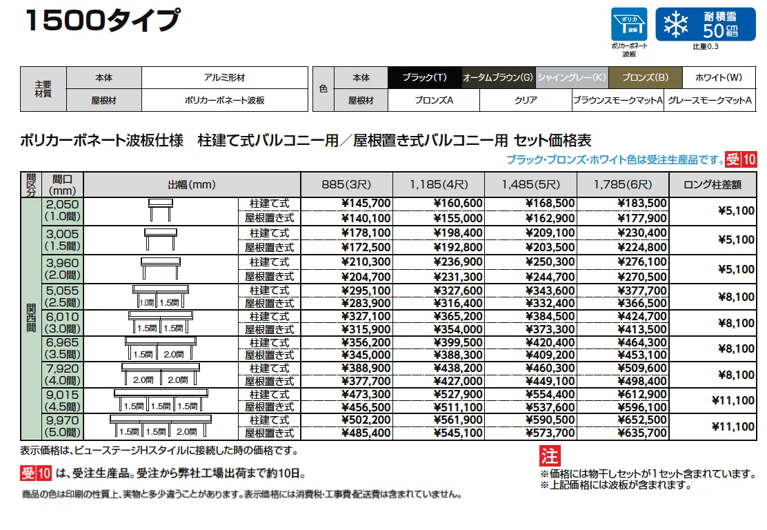 ナーラ屋根 関西間【2024年版】_価格_2