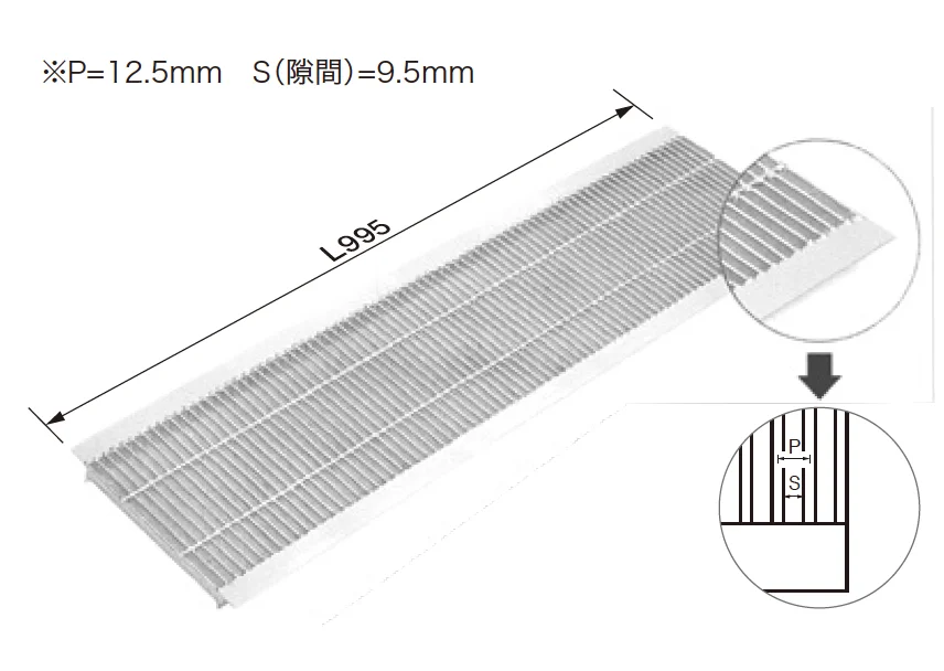 ゆとりの「細目型U字溝用グレーチング（HUPシリーズ）【2023年版】」