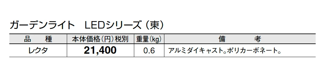 レクタ【2025年版】_価格_1
