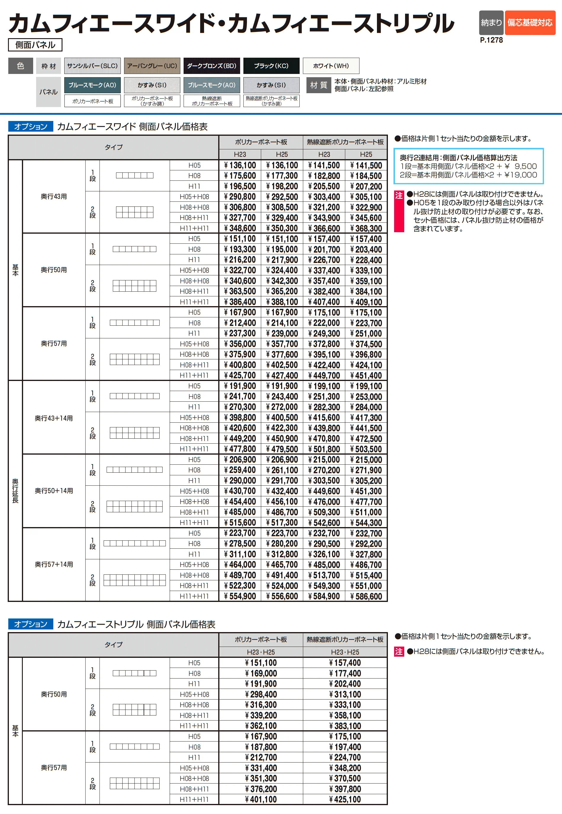 カムフィエーストリプル(基本)_価格_2