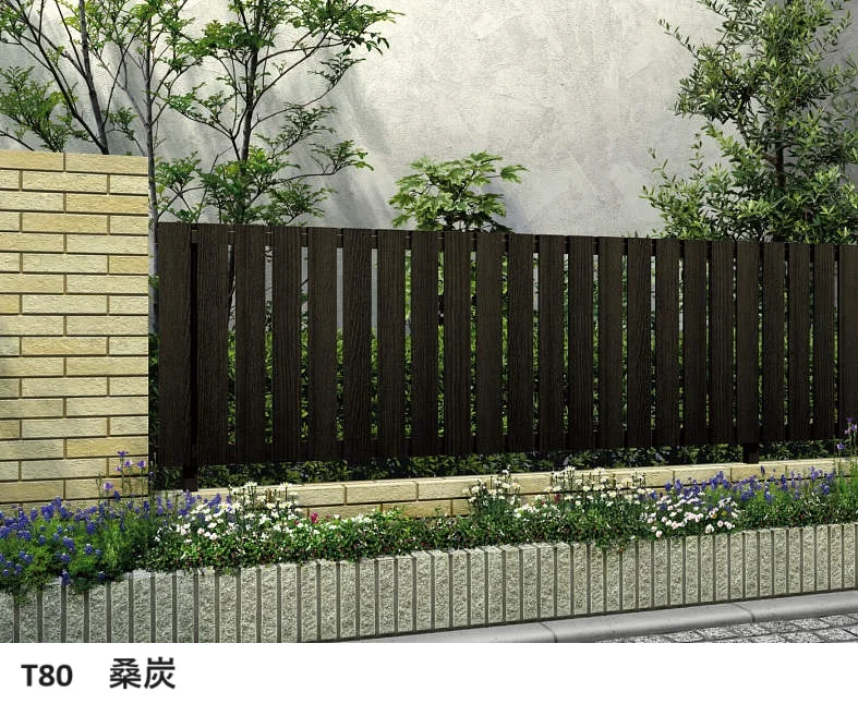 YKK APの「ルシアス フェンスH01型 たて板格子【2024年版】」
