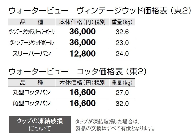 ウォータービュー ヴィンテージウッド【2024年版】_価格_3