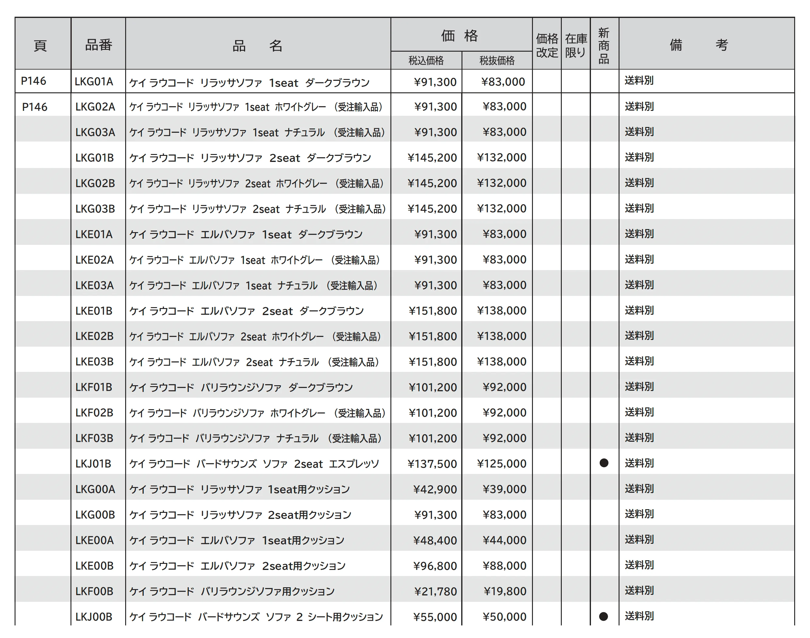 ケイ.ラウコード ソファ_価格_1