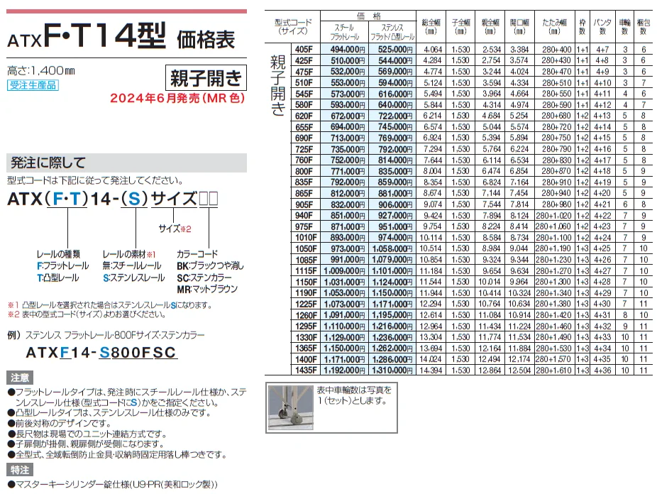 ATXF/T 10型/12型/14型【2024年版】_価格_4
