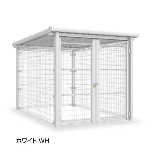 三協アルミの「ダスティンG メッシュタイプ 標準タイプ 開き戸仕様 折板屋根/メッシュ屋根」のサブ画像2