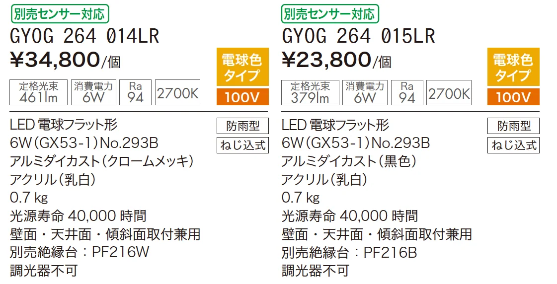 GYOG 264 014LR/015LR【2024年版】_価格_1