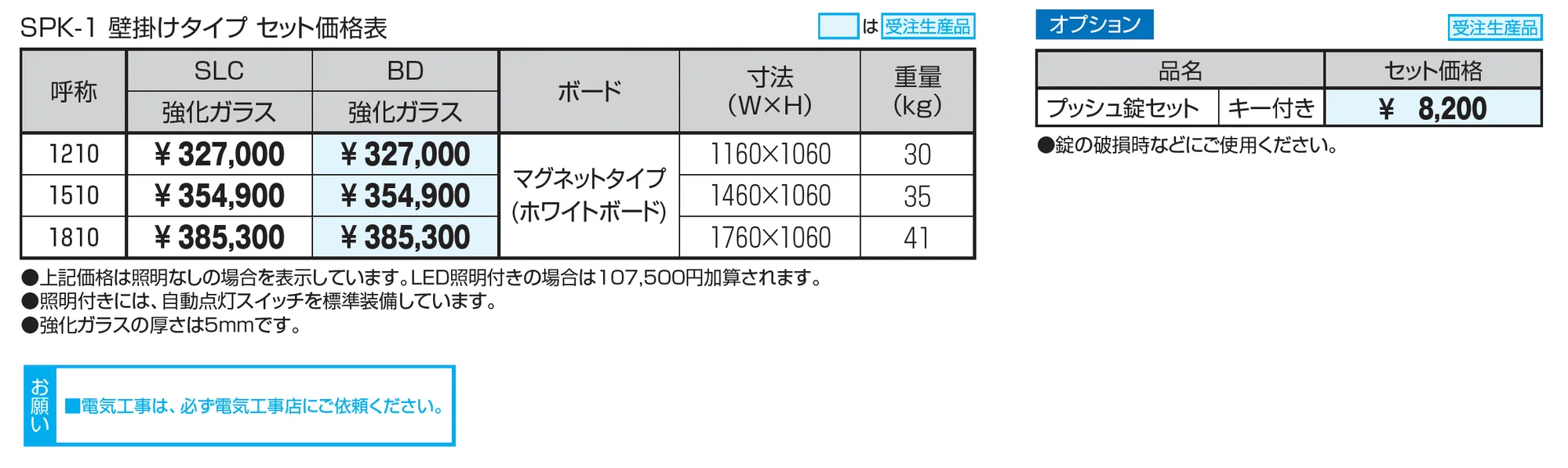 ユニット掲示板 SPK-1型 (壁掛けタイプ/H10)【2025年版】_価格_1