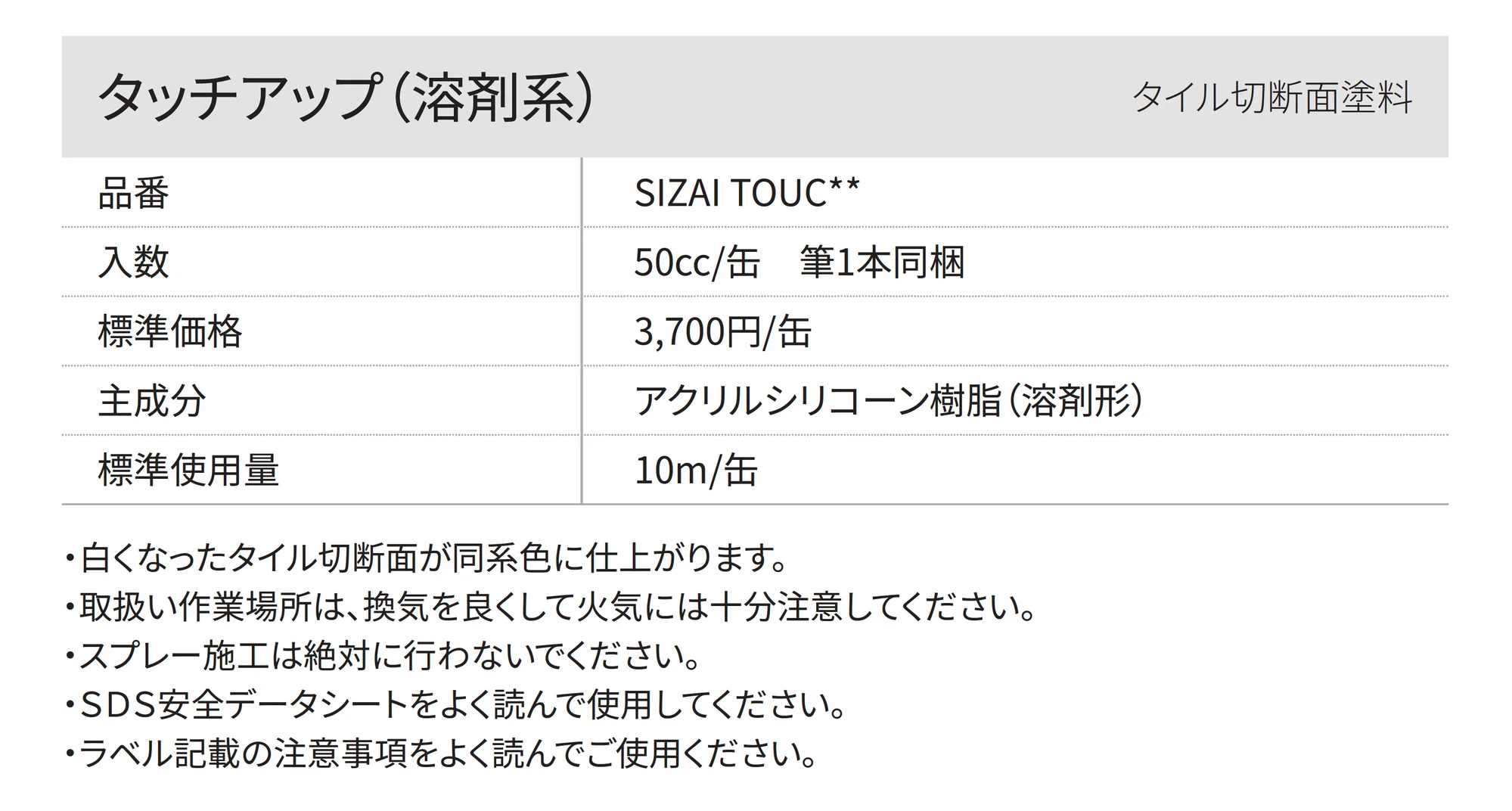 タッチアップ(溶剤系)_価格_1