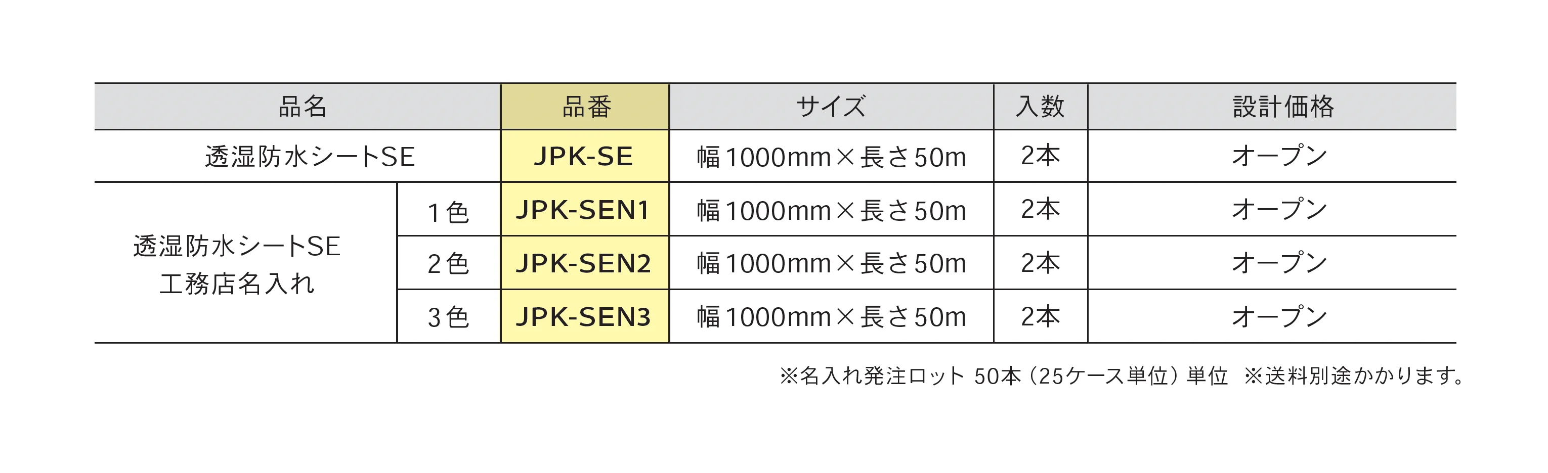 透湿防水シートSE_価格_1