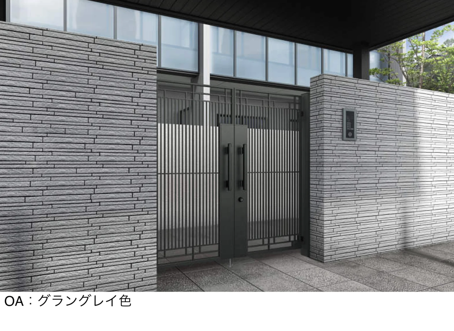 YKK APの「電気錠付共用門扉 シャローネ 門扉 SA02型【2025年版】」のサブ画像2