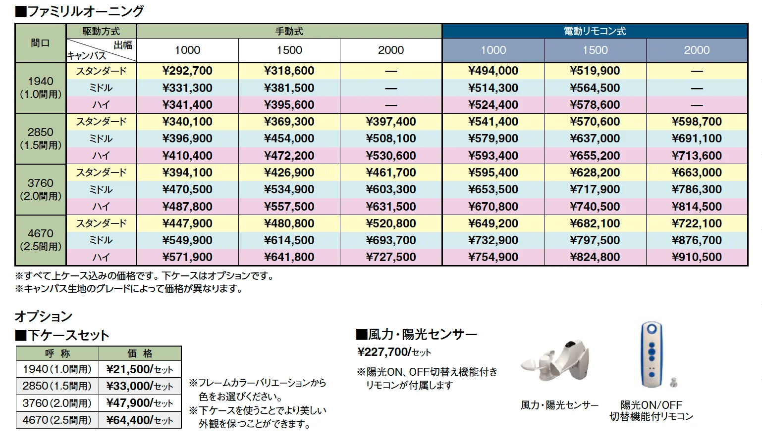 ファミリルオーニング【2024年版】_価格_1