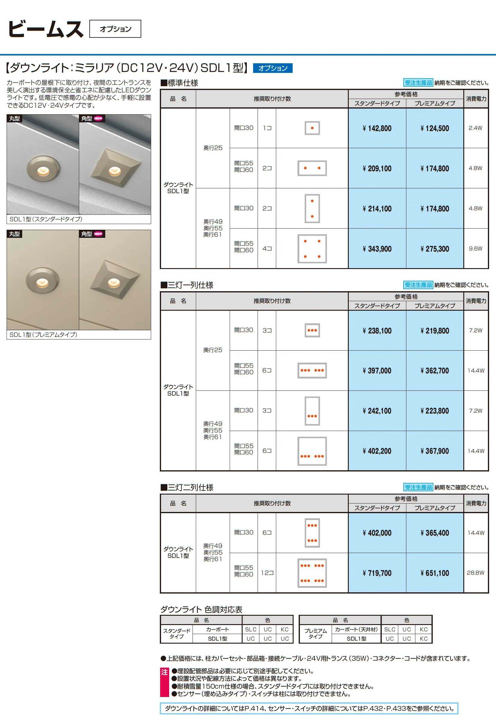 ビームス(耐積雪量150cm仕様：基本)_価格_3